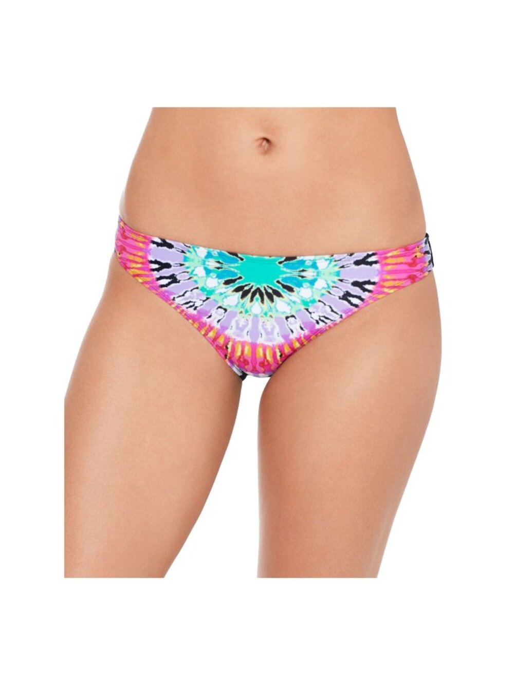 Salt & Cove Moderate Coverage Bikini Bottom Totally Tie-Dye Hipster Colorful S